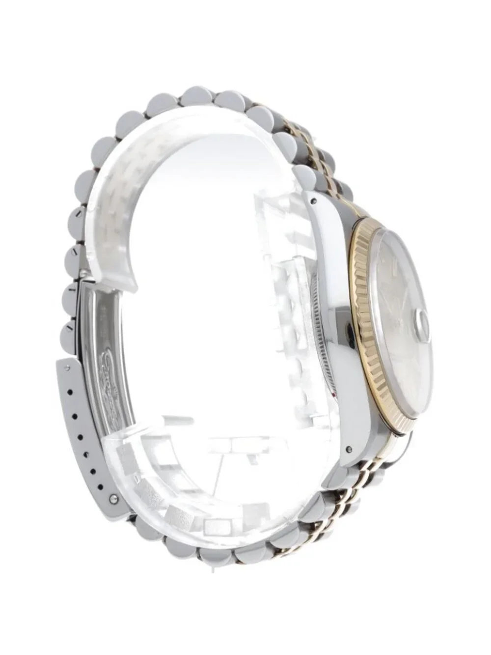 Rolex Datejust Watch 18k Yellow Gold SS Chien Color Polished